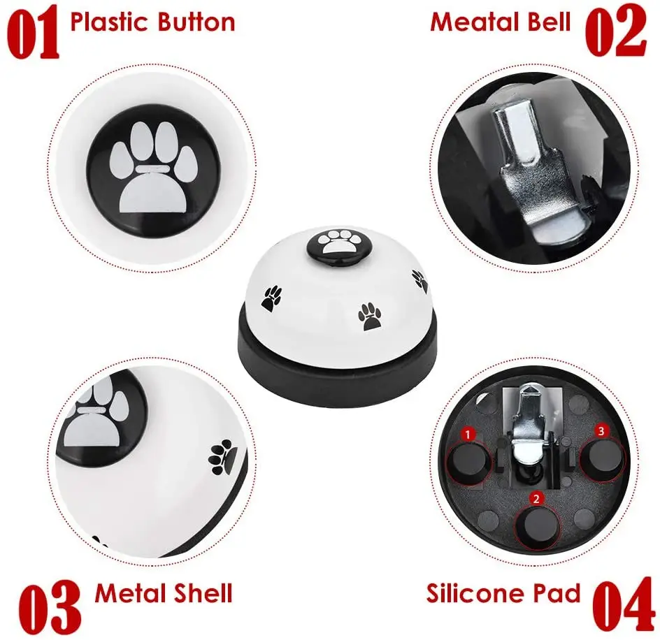 
Wholesale Multi-colored Metal Dog Training Bell Pet Dog Door Bell for Potty Training 