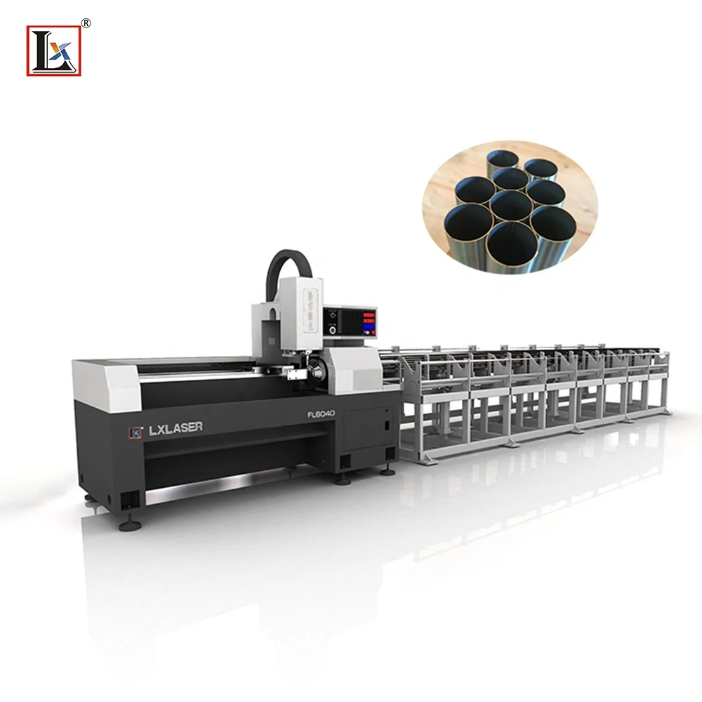 Automatic CNC aluminum copper stainless steel metal chippless tube fiber laser cutting machine