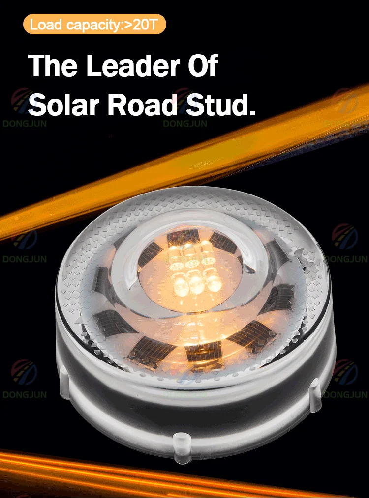 Glass road stud parks and gardens Aluminum led solar road stud  Led solar power glass road studs