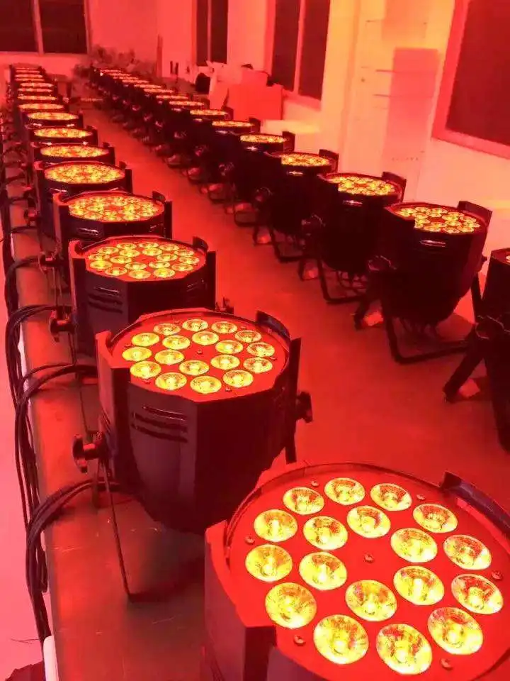 Indoor party disco wedding event dmx 18x10w RGBW 4 in 1 par can wash stage lights