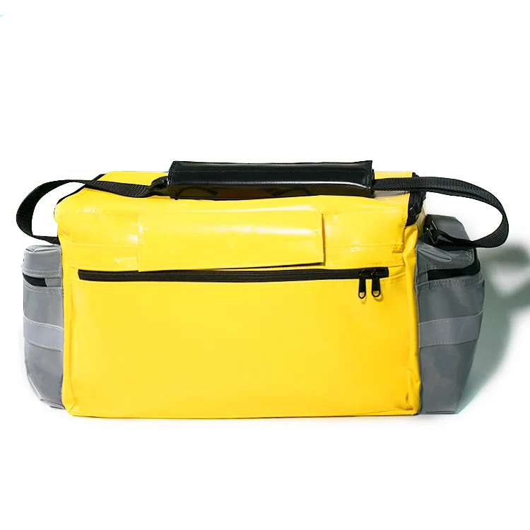 Folding heavy duty vinyl electrical tool kit bags tarpaulin PVC tool bag