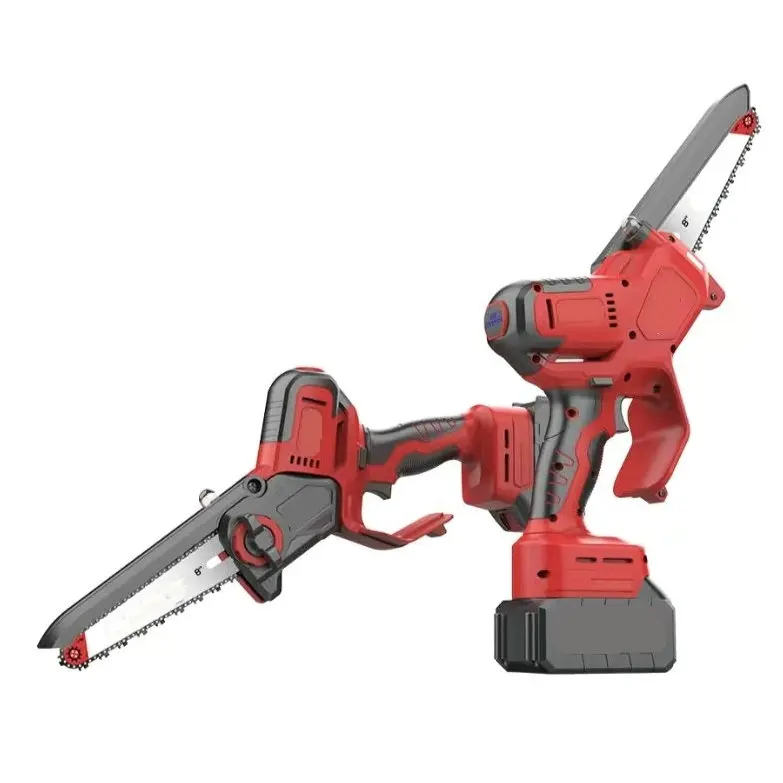 6inch 8 inch Mini Battery Chainsaw with Oil Lubrication Electric Cordless Chainsaw Li-ion Battery Power Chainsaws Chain Saw