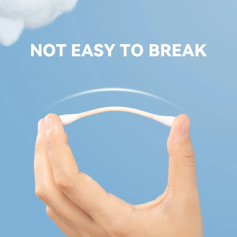 Wholesale New Design Good Customized Wooden Stick Cotton Swabs Reusable Ear Swab