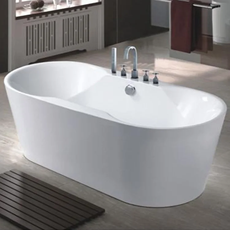 KMRY Foshan Pvc Acrylic High End Bathtub Large Freestanding Massager Bathroom Bathtub Bath Tub for Hotel Home Custom 1 Piece