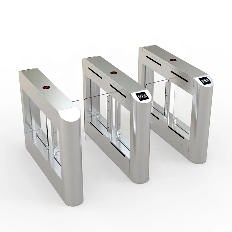 Swing Glass Turnstile Barrier Speed Gates Full Height Swing Turnstile Supermarket Turnstile Swing Barrier