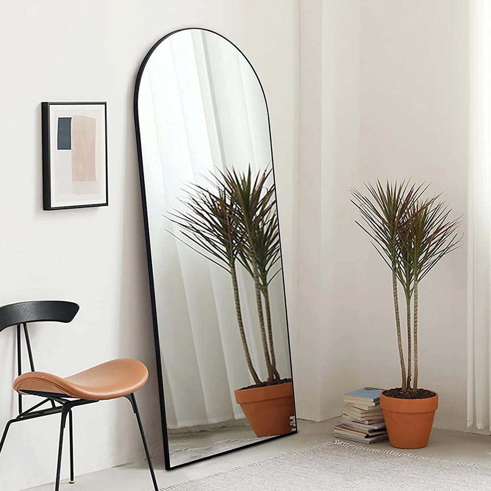 Wholesale arch metal frame full length floor free stand mirror wall mirror Home decor