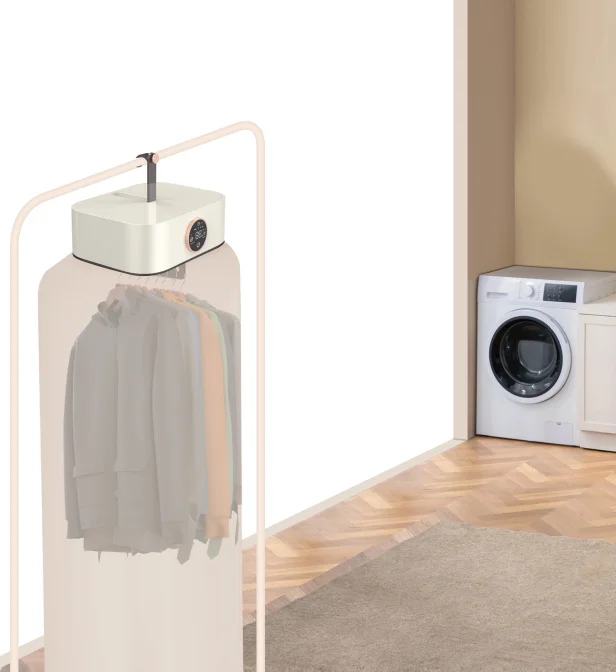 Portable Electric Clothes Dryer Wall-Mounted Automatic for Household Outdoor Hotel and RV Made of Plastic Japan/UK Style