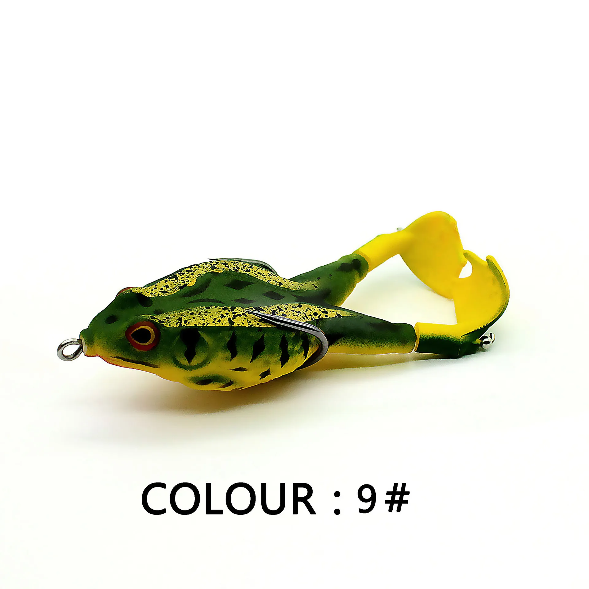 New style 75mm 90mm 100mm rotary leg soft frog bait whopper plopper Fishing Topwater  frog Lure with best price