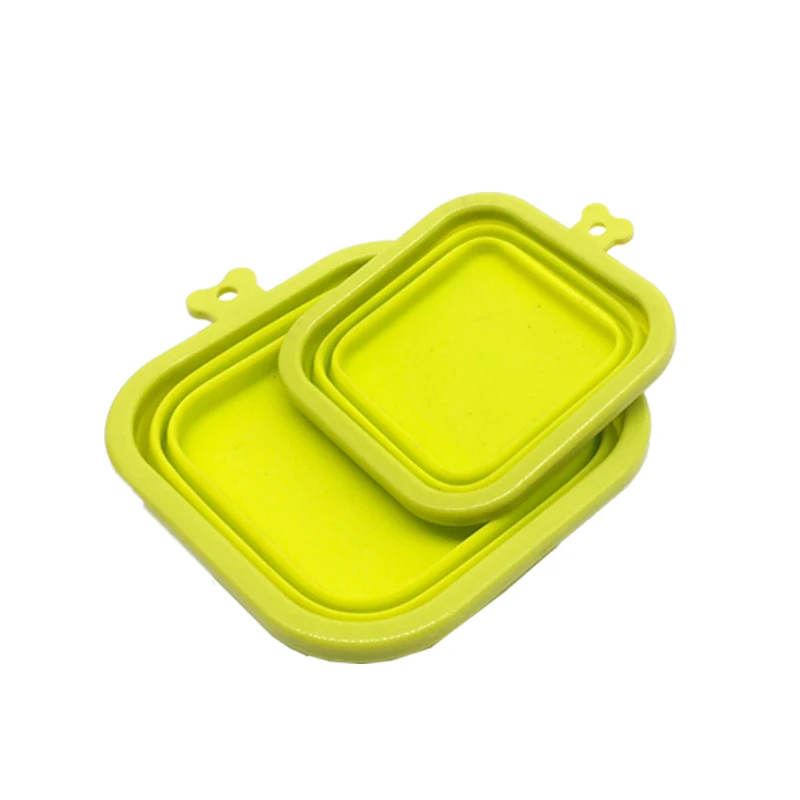Silicone Collapsible Dog Bowls BPA Free and Dishwasher Safe Portable and Foldable Travel Bowls Carabiners Per Set