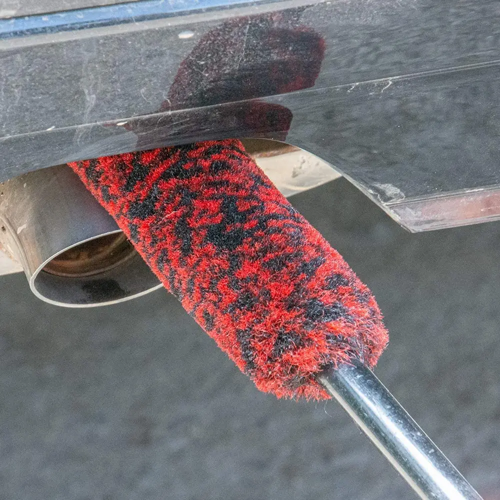 The Car Washing Brush Cleaning Industrial Microfiber Extended Reach Handle Wheel Rim Cleaning Brushes