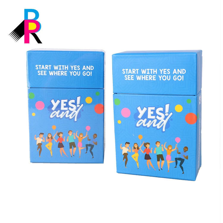 Игровая карта с принтом на заказ, новые продукты, игровая карточка, бумажная детская коробка с картонной бумажной коробкой