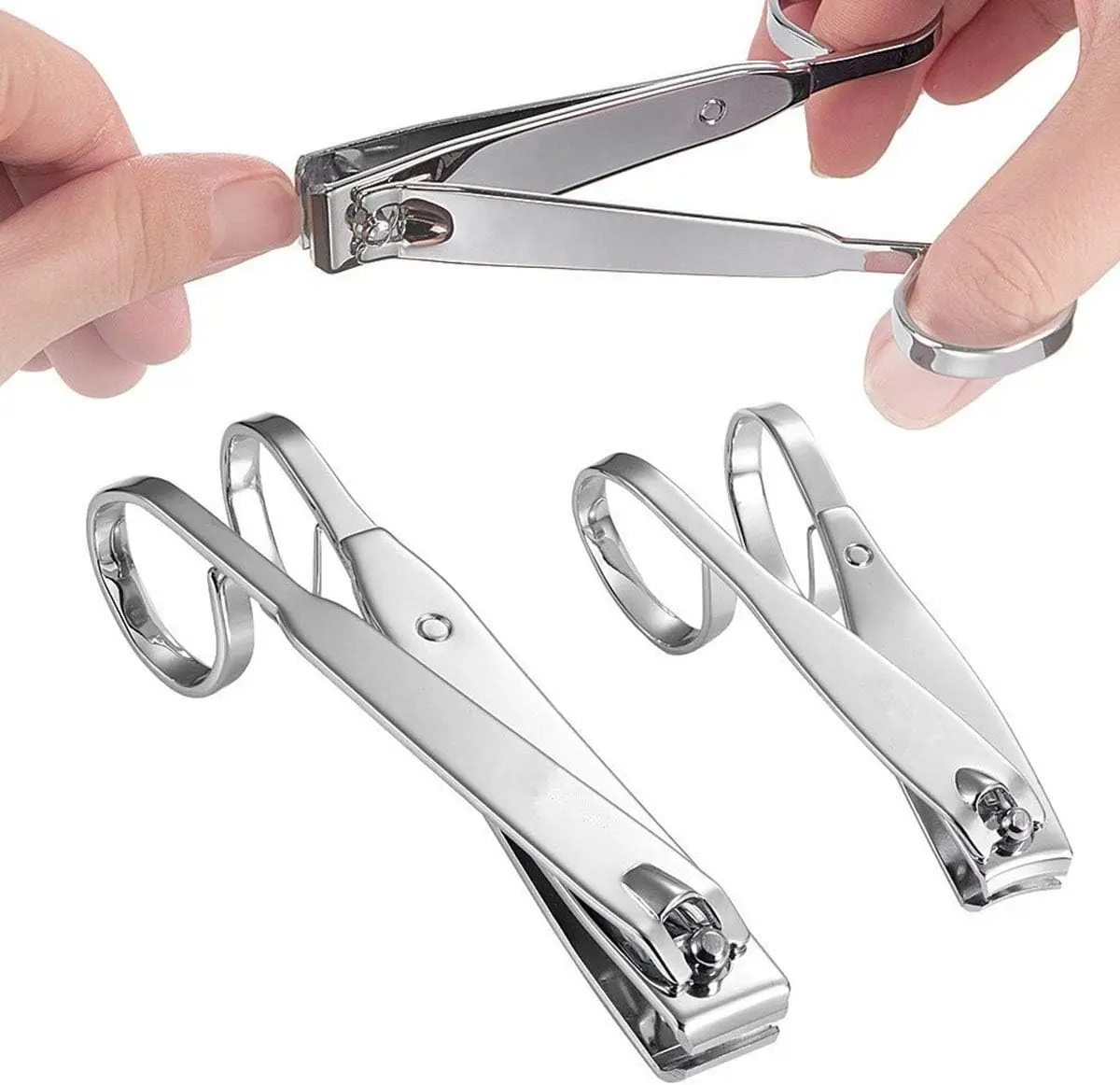Destly Big Size Nail Clipper Straight & Curved Nail Trimmer Manicure Pedicure Care Edge Scissors Nail Clipper Manicure Tool