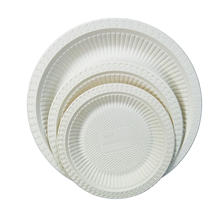 Corn Starch Biodegradable Disposable Takeaway Sugarcane Bagasse Tableware