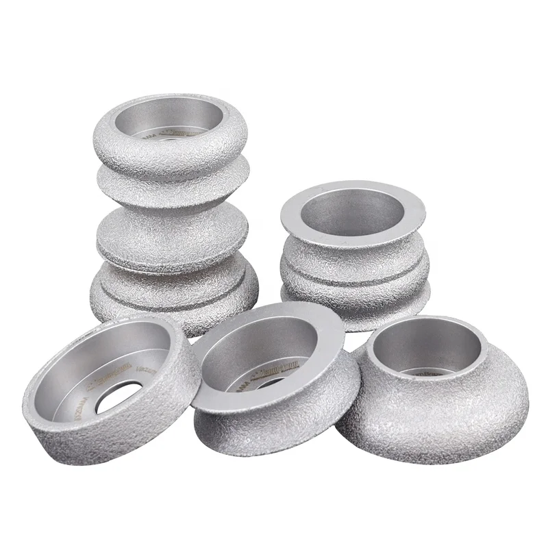 3-3/8 inch(85mm) Vacuum Brazed Diamond Hand Profile Grinding Wheel Grinding Disc for Angle Grinder on Marble Ceramic Quartz