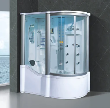 Designer Series Fashionable Prefab Portable Steam Room Shower Bathroom With Tempered Glass