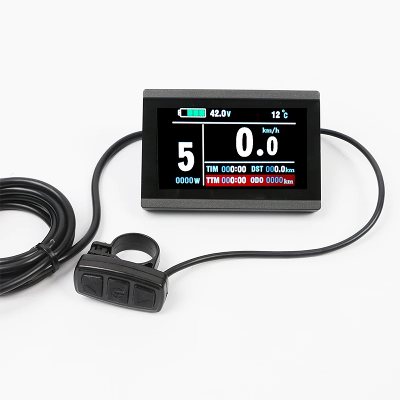 KT LCD 8H Colorful  Display for Electric Bike with Waterproof or Normal Plug