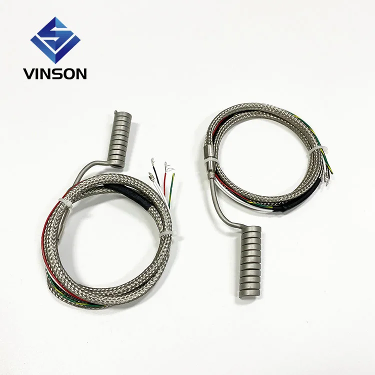 Nozzle injection moilding machine spring heating ring Hot runner coil heater with thermocouple