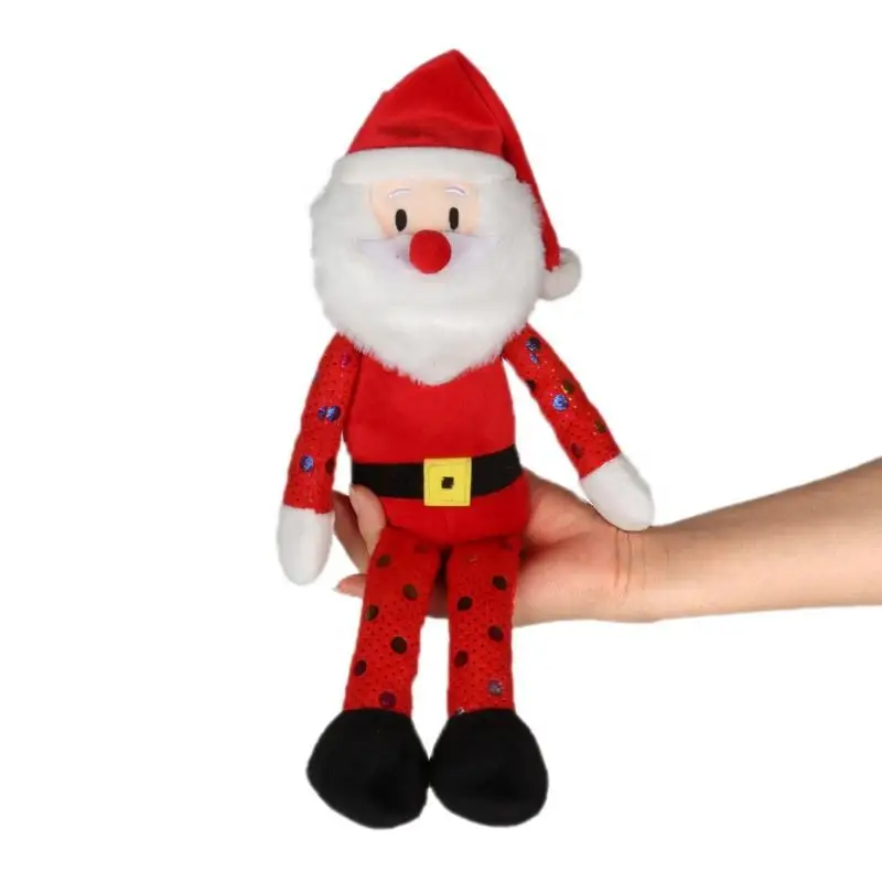 2024 New Custom Christmas Plush Dolls Santa Claus Snowman Elk Penguin Christmas Soft Toy For Xmas Gifts