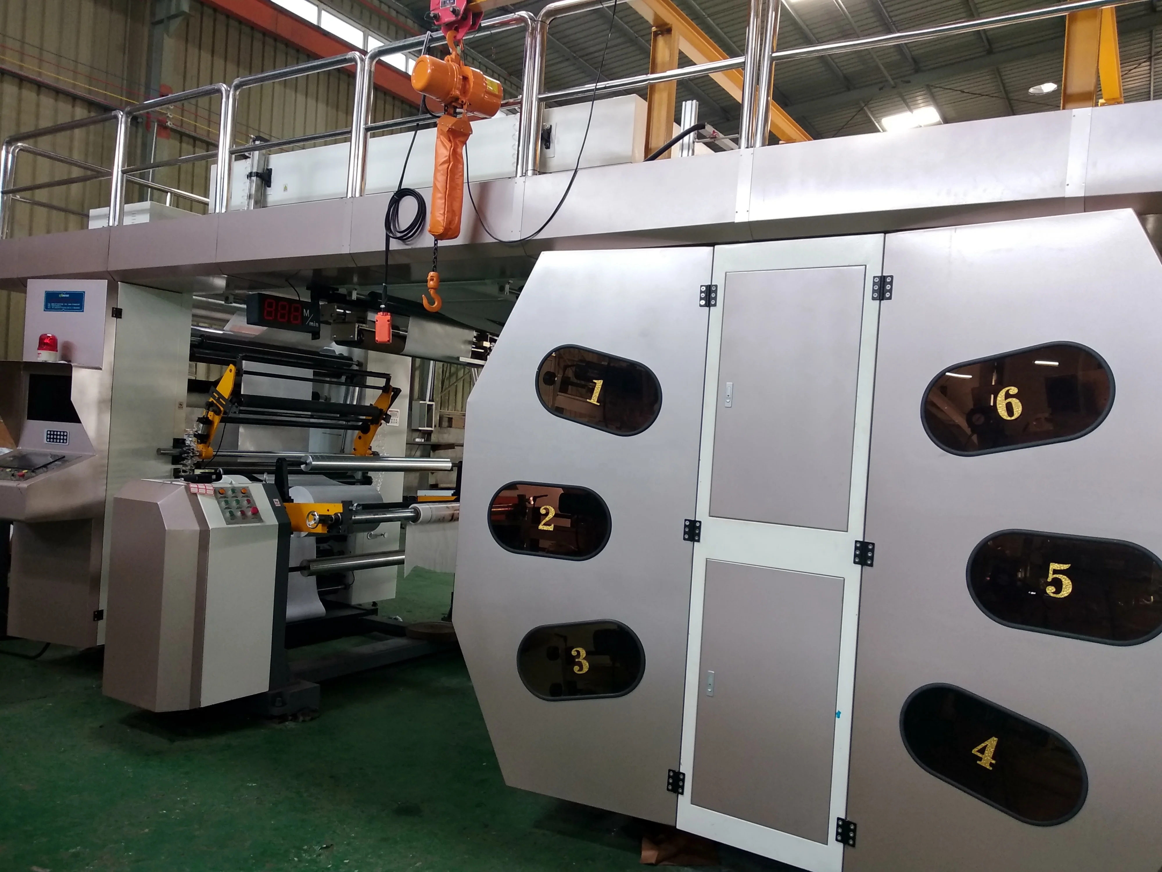 Экономичный Тип плёночного нейлонового бумажного пакета центральный ролик 6 цветов машина для флексографской печати