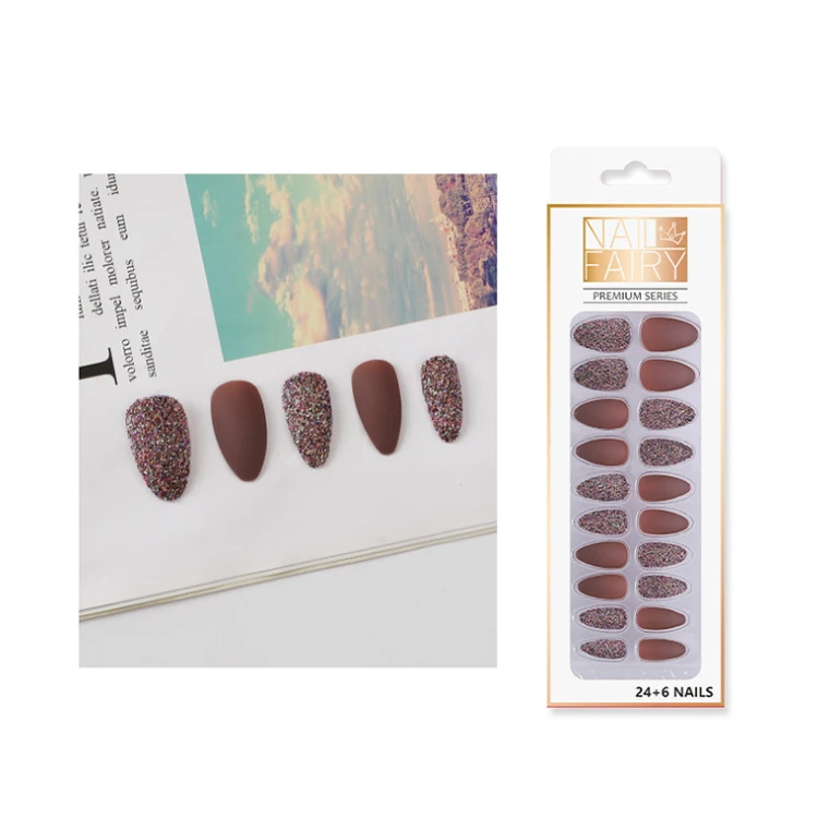 
Wholesale High Quality press on false nails French Nail Colorful Gel Press On Nails vendor 
