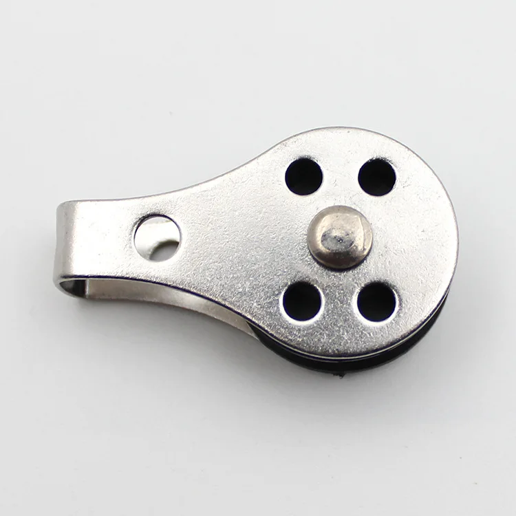 316 Stainless Steel Single Pulley Blocks Removable Pulley Nylon Pulley For Washing Line Sailing Boat Accessories