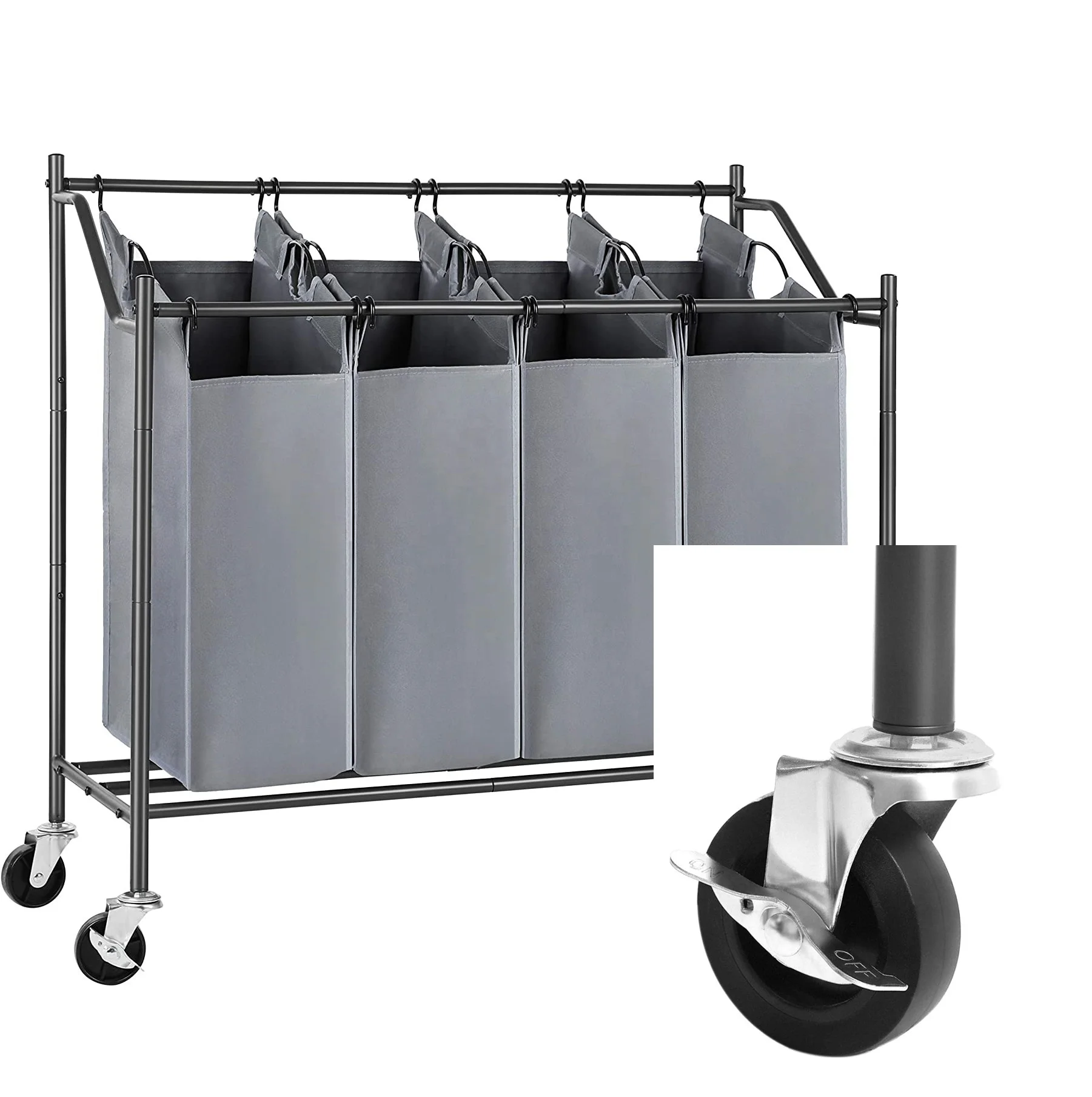 Best Seller metal  woven fabric Slide Folding Laundry  Sorter