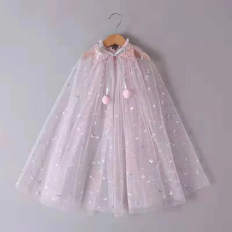 Low Price Princess Cape For Girls Colorful Cloak For Party Show Fashion Cloak Halloween Cosplay Girls Cloak Girls Cape