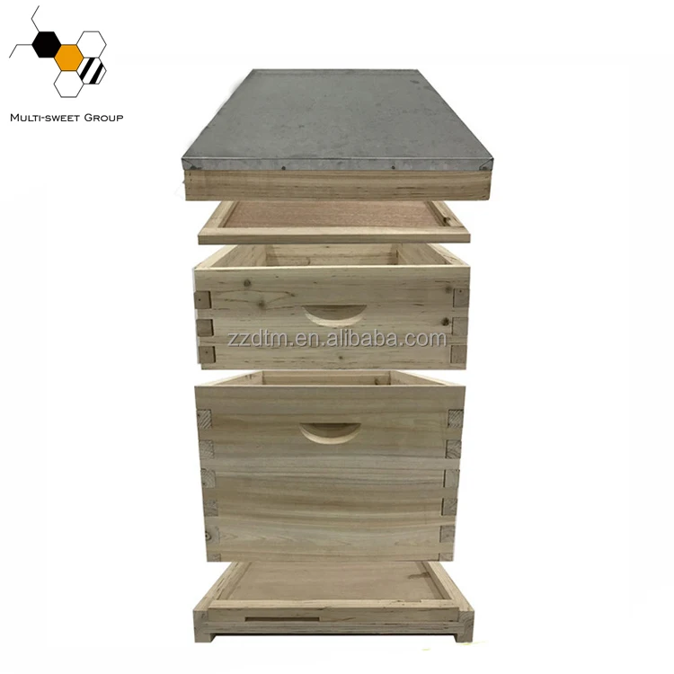 Beehive Box Pine Wood Dadant Bee Hive Box Dadant 12 Frames
