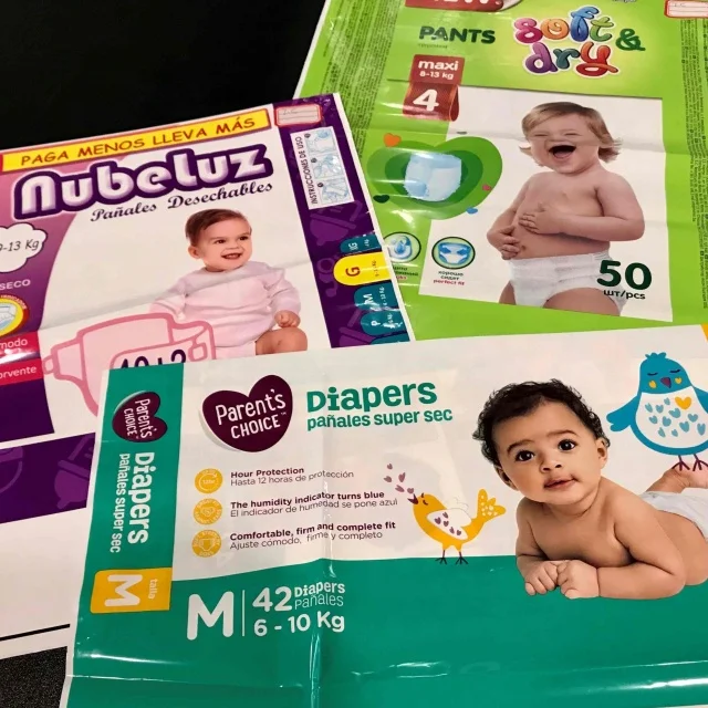 Hygiene Diaper Transparent Polybag Packing Poly Bag Sanitary Napkin Panty Liner HDPE LDPE LLDPE Customized Package 109P