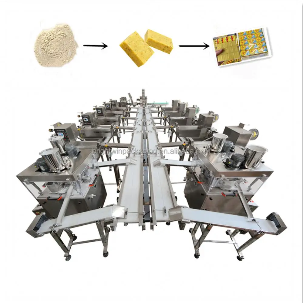 Factory cheap price Maquina para fabricar caldos beef chicken bouillon cube machine  10g/4g with video high quality