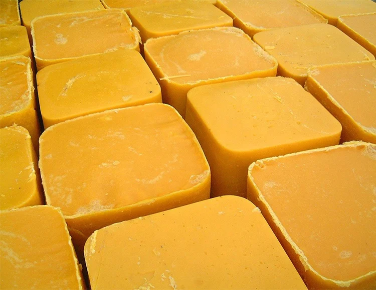 Bulk 100% organic yellow beeswax/bee wax block Beekeepers