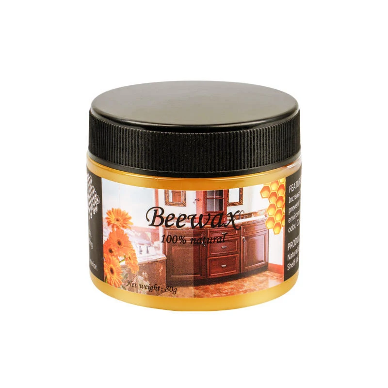 Multi-Purpose Natural Care Beeswax Anti-Cracking Maintenance Wood Furniture And Floor 80g Natural Beeswax Furniture Polish