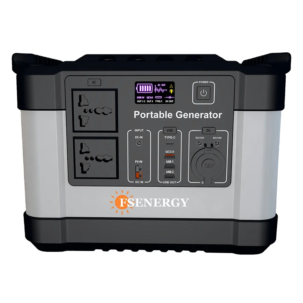1000W portable power station Solar Mobile Lithium Battery Pack for Outdoor Emergency power supply for home