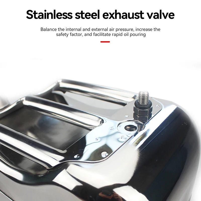 Military Style Jerry Can Fuel Gas Steel Tank 5/10/20L 10l stainless fuel can