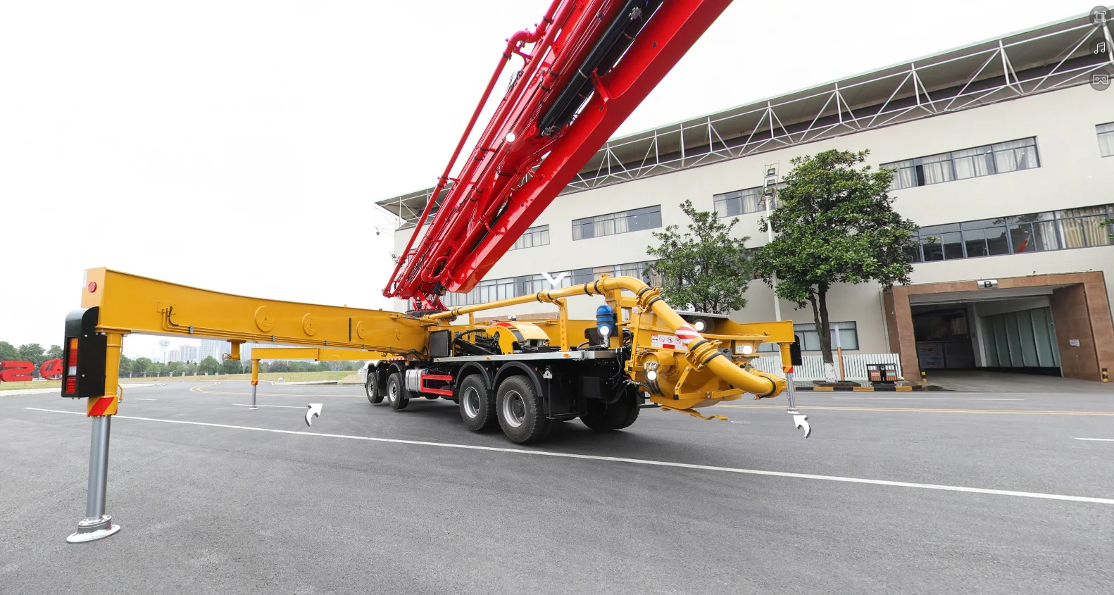 High Quality Used Concrete Pump Truck SANY 560C-8 560C-10 56m Second Hand Concrete Pump Mounted Truck For Sale.