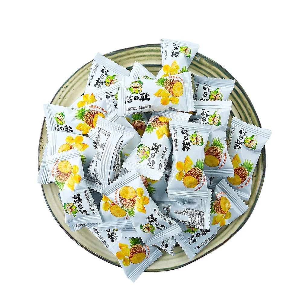 Горячая Распродажа оптом конфеты ананас Фрукты сладкое желе конфеты
