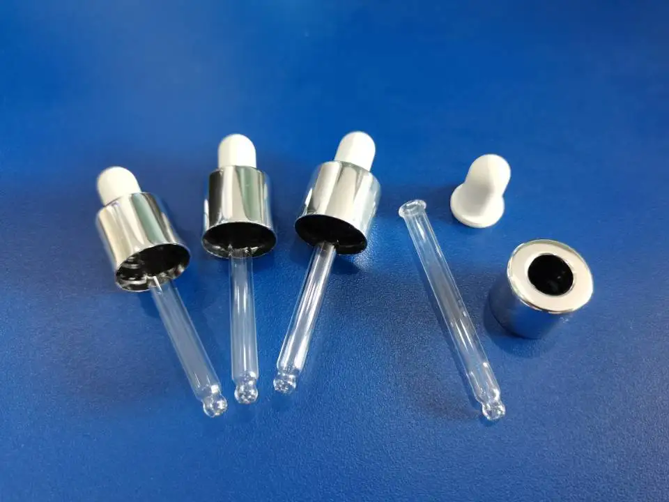 5ml Mini Promotional essential oil glass dropper vial with metal dropper  5ml skincare serum oil glass dropper vials