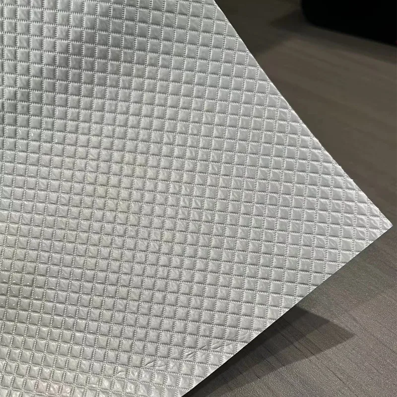 Factory Waterproof Silver color Aluminum Metallic Non-woven pet Film Embossed Metalized Nonwoven Fabric