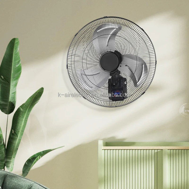 Customization Modern Remote Controlled Wall Fan 18 Inch Wall Mount Metal Fan