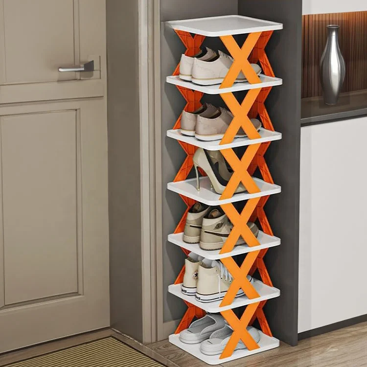 Wholesale Multi-layer Shoe Rack Simple Easy To Assemble Household Foldable Plastic Shoes Holder