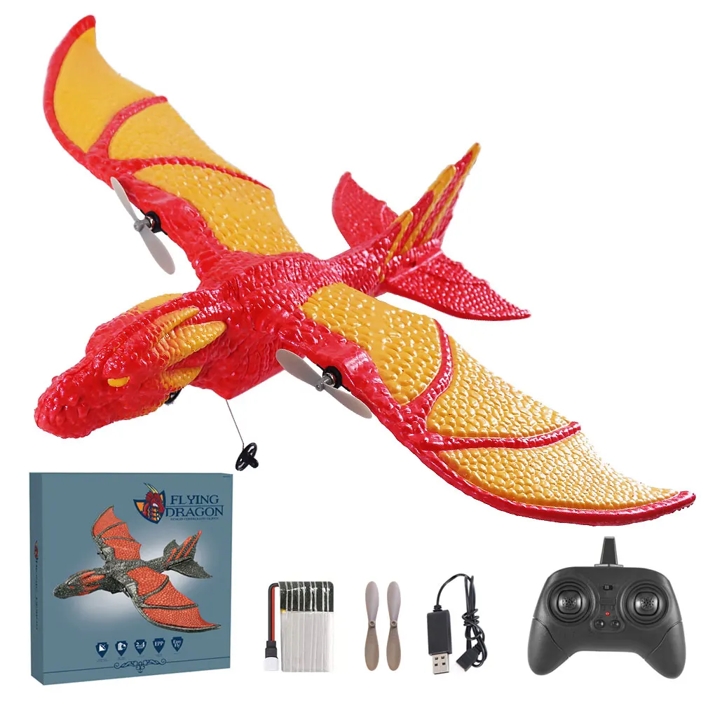 rc foam flying dragon glider plane 2 channel remote control airplane