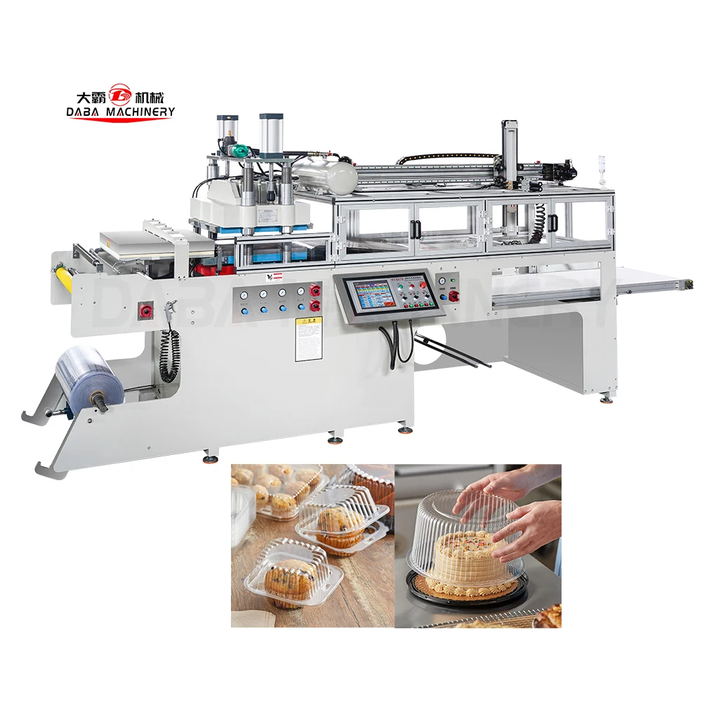 DB-63/78 pvc box transparent thermo forming machine making food container for biodegradable