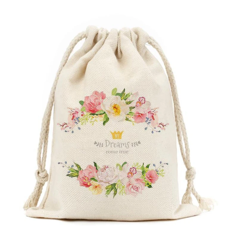 Hot Sale Muslin Organic Cloth Cotton Reusable Canvas Bag Produce Large Cotton Bags Sustainable Pouch Eco Friendly Cotton Bag