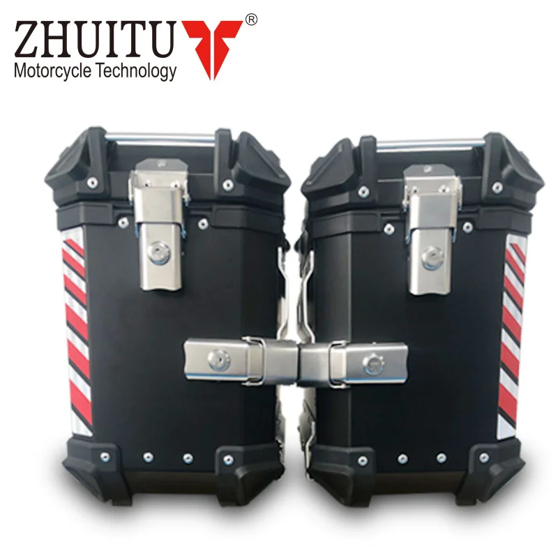 Chasing factory 38L aluminium motorcycle panniers side boxes