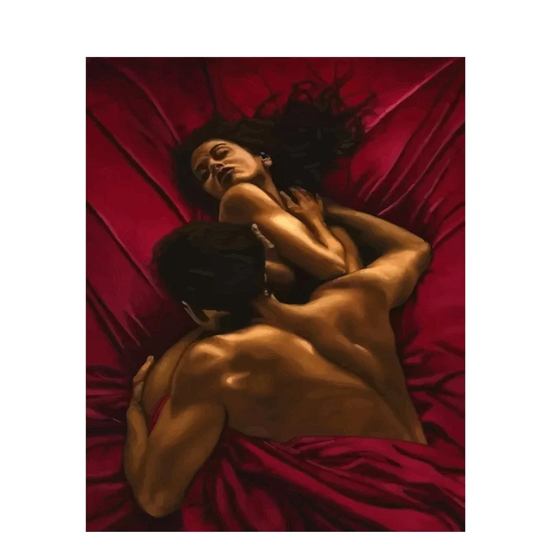 CHENISTORY 992084  DIY Painting By Numbers human body Acrylic Paint By Numbers painting calligraphy on canvas