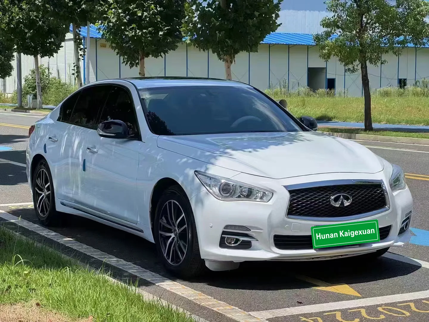 Подержанные автомобили 2015 Infiniti Q50L 2 0 T с панорамным Люком на крыше кожаные сиденья левое рулевое управление подержанные для продажи