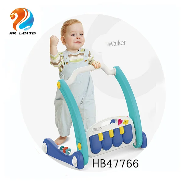 New items multifunctional 2 in 1 activity music soft round mat baby play gym baby walker  with  mobile rattle toy