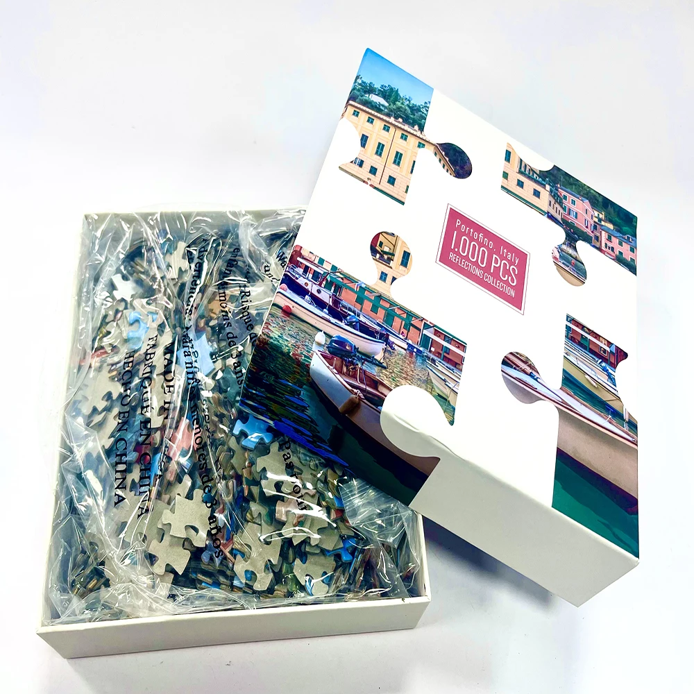 OEM Factory Professional Jigsaw Puzzle Printing 1000 pieces Puzzle Board Game Custom Paper Jigsaw Puzzle for Family Games
