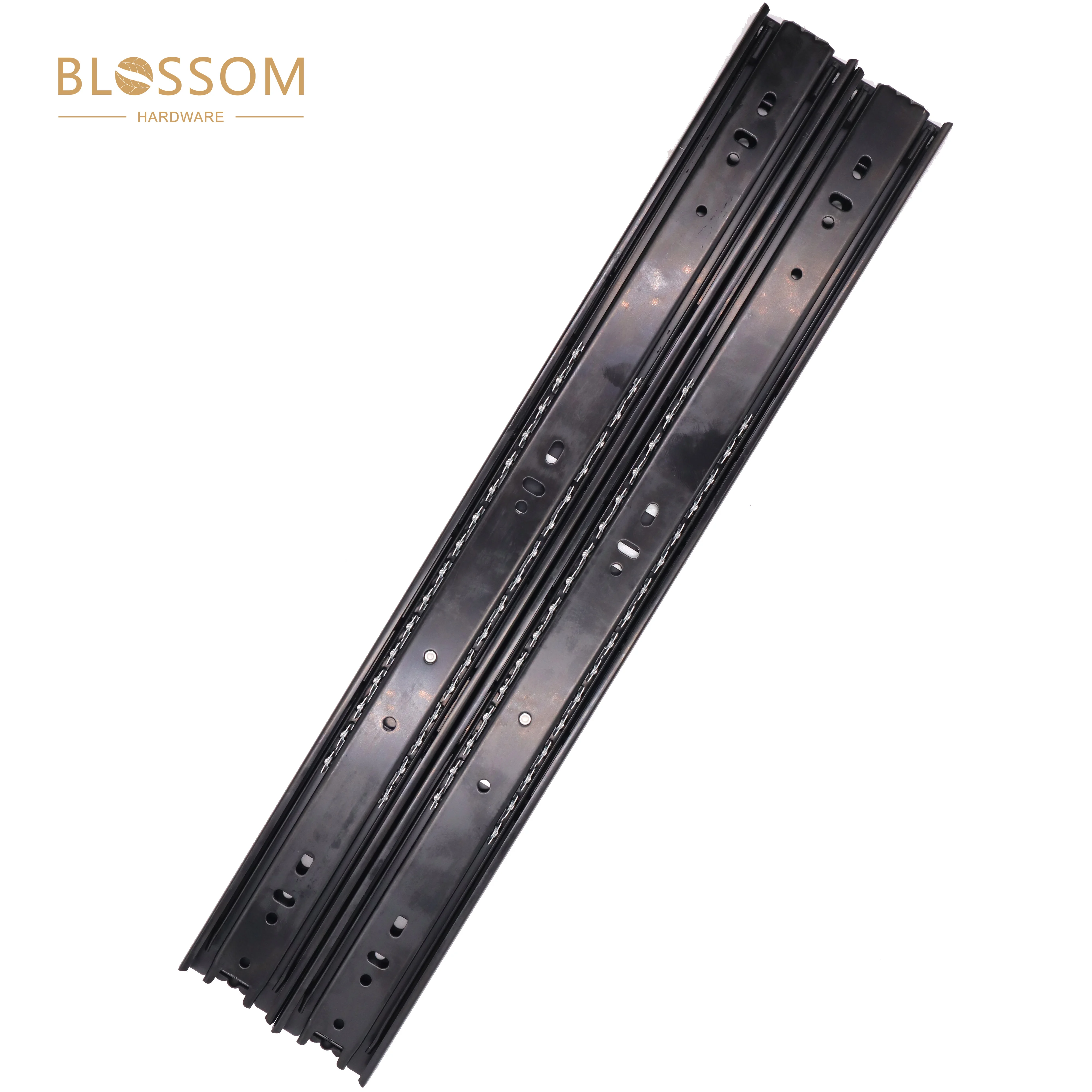 Furniture Cabinet Hardware Normal Closing Telescopic Channels Ball Bearing Drawer Runners