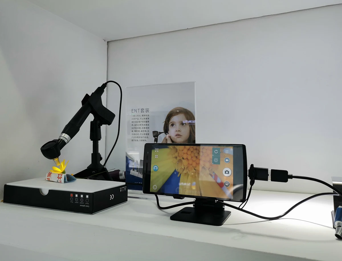 Video otoscope ENT Diagnostic Sets otoscope with usb connect Computers and Android phones